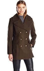 Marc ny andrew marc coat jacket faux suede shearling fur trim hood brown women s. Bcbgeneration Women S Military Wool Peacoat Army Green Xl Bcbgeneration Women S Outerwear Wool Peacoat Coats Jackets Women Winter Fashion Coats