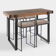 With a planked driftwood top and an antique white finish, this square table adds a touch of rustic charm to your space. Langdon Counter Height Dining Collection World Market