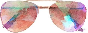 Aviator Sunglasses Watercolor Sticker Hipster Trendy Meme Sticker By Vrai Chic Watercolor Stickers Watercolor Meme Stickers