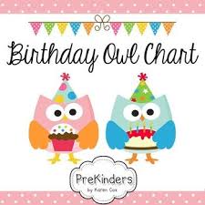 birthday chart owls editable birthday charts owl theme