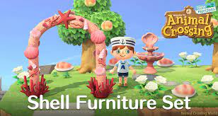 Friends as acnh villagers :blossom Shell Furniture Set How To Craft Get All Items Variations In Animal Crossing New Horizons
