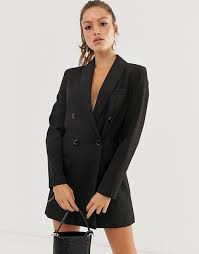 Stradivarius Blazer Dress In Black Asos Blazer Dress Blazer Mini Dress Fashion