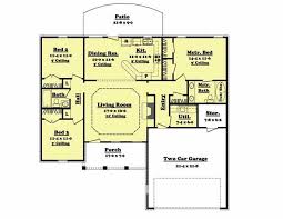 3 Bedroom 2 Bath Split Ranch House Plan 1400 Sq Ft House Plans Basement House Plans Country Floor Plans