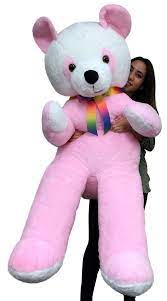 American Made Giant Soft Stuffed Pink Panda 6 Foot Bear 72 Inch Made In Usa Pink Panda Massive Teddy Bear Teddy Bear Cartoon