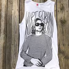Oem kurt cobain sweater green striped shirt costume nirvana smells like teen spirit. H M Tops Hm Kurt Cobain Long Tshirt Dress Size Poshmark