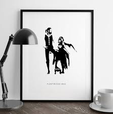 Fleetwood Mac Poster Etsy Black White Art Art Prints White Art