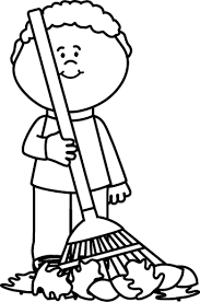 Black And White Boy Drawing Black And White Boy Raking Autumng Leaves Clip Art Black And White Boy Raking Autumng Leaves Image Leaf Coloring Page Clip Art Coloring Pages For Boys