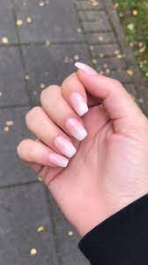 Babyboomer Cute Acrylic Nails Fake Nails Cute Nails