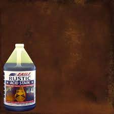 The prep work was extensive and it was a lot more i had to bring in a contractor from another state to acid stain our basement. Eagle 1 Gal Rustic Interior Exterior Concrete Acid Stain Edadr The Home Depot