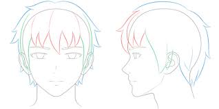 Draw the eyes with their top portion touching the horizontal halfway point through the face (use the line from the previous step) and leave enough space between them to fit another eye. Guide To Drawing Male Heads And Face Characters