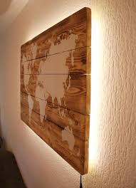 weltkarte auf holz mit led beleuchtung wandbild handgefertigt etsy beleuchtung bilder mit led beleuchtung led beleuchtung