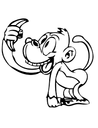 Free printable geometric pattern pdf book 011. Monkey Got A Banana Coloring Page Download Print Online Coloring Pages For Free Color Nimbus