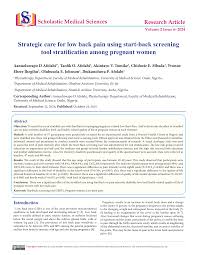 Image result for Start Back Screening Tool