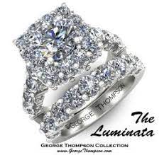 Thick Encrusted Square Diamond Ring With Full Diamond Band Combines Elegant And Extravag Square Wedding Rings Square Diamond Engagement Ring Cool Wedding Rings