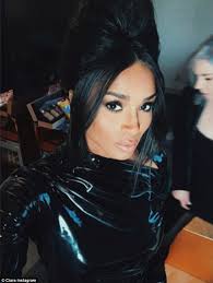 Looking red hot and super curvy in this latex dress. Ciara Shows Off Her Incredible Post Baby Body In Latex Lbd For Bvlgari S Store Opening In