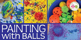Painting With Balls How To Easily Combine Art And Science Early Learning Ideas Once done, allow the preschoolers to let their art painting dry completely. painting with balls how to easily