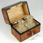 luxury wooden perfume box perfume packaging wood gift box for 2 bottles