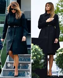 The former model wore covered up in a pair of oversized square sunglasses which had gold detail. Melania Trump News Donald Trump S Wife Attends September 11 Anniversary Ceremony Express Co Uk