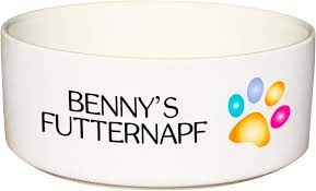 Die formschönen hundenäpfe von treusinn werden aus hochwertiger keramik frei hand gedreht. Keramik Futternapf Schlabbernapf Personalisiert 1 300 Ml Made By Cadouri