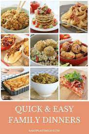 Quick Easy Family Dinners Easy Family Dinners Quick Easy Family Dinners Recipes