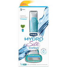 The schick hydro 5 blade razor's advanced ergonomic design and lubrication features will dramatically what's in the box one schick hydro 5 blade razor with two replacement blades. Buy Hydro Silk Trimstyle Razor 1 Ea By Schick Online Priceline