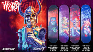 Maybe you would like to learn more about one of these? The Blot Says The Worst Everslick Skateboards By Santa Cruz Skateboards X Super7 X Ed Repka