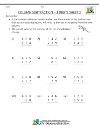 3 Digit Subtraction Worksheets Subtraction Worksheets Math Subtraction Worksheets Math Subtraction