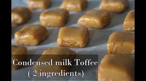 Sweetened condensed milk 1 tsp pure vanilla extract melt butter in sauce pan; Toffee Using Condensed Milk 2 Ingredients Toffee Chewy Toffee Youtube