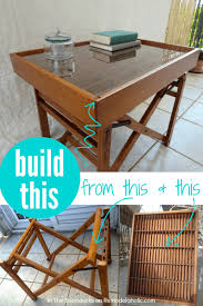 Unique gifts ideal for your friends and relatives. Remodelaholic Upcycled Coffee Table Turned Upholstered Bench