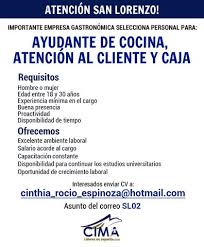 Disponemos de 24 puestos de trabajo cerca de ti. Se Busca Ayudante De Cocina Atencion Al Cliente Y Cajero 878112 Clasipar Com En Paraguay