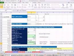 Hypothesis Testing In Excel Two Tail Z Distribution Mean Hypothesis Testin Z Distribution Hypothesis Statistics Math