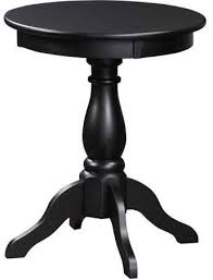 23 3 Alice Pedestal Accent Table Black Walmart Com In 2020 Accent Table Side Table End Tables