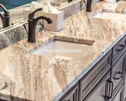 Granite is the usual choice for home kitchens. Fantasy Brown Marble Slab And Tiles Supplier Rk Marbles India