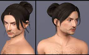 Mod The Sims Two Historical Asian Inspired Long Tied Hair Styles Enabled For Men Mens Facial Hair Styles Hair And Beard Styles Sims 4 Hair Male