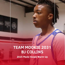 2031 Team Mookie BJ Collins show why is one of the best in his class. He  dominant inside the paint while controlling the boards at Made Hoops Warm  Up.