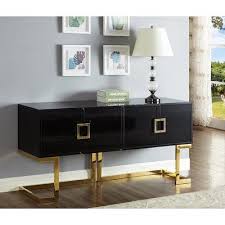 Allmodern Alexei Buffet Table Color Base Top Gold Black In 2020 Furniture Home Decor Furniture Design Living Room