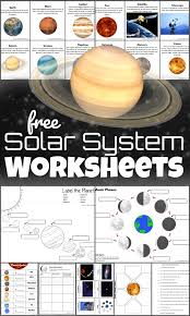 free printable solar system worksheets for kids