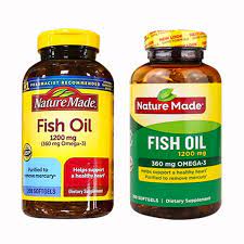 The fish oil 1200mg contain beneficial active ingredients that boost users' health status and wellbeing. Dáº§u Ca Nature Made Fish Oil 1200mg Omega 3 Há»™p 200 Vien Cá»§a Má»¹