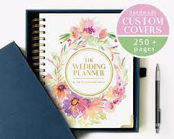 The Wedding Planner Planning Guide And Keepsake Custom Cover Organizer Binder Custom Wedding Gift Calendar Checklist Guestlist Guide Custom Wedding Gifts Wedding Planner Planner
