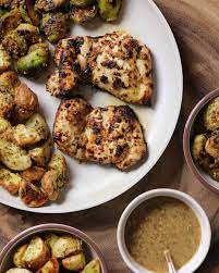 Mustard Balsamic Air Fryer Chicken Thighs In The Ninja Foodi Air Fryer Recipes Chicken Thighs Air Fryer Recipes Chicken Air Fryer Chicken Thighs