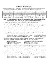 State verbs (aka stative verbs) verbs: Subject Verb Agreement Worksheets 2 Free Templates In Pdf Word Excel Download