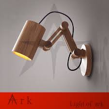 Ark Light Modern Wooden Wall Lamp Lights For Bedroom Home Lighting Led Wall Sconce Solid Wooden Wall Light Free Sh Wooden Wall Lights Wall Lamp Led Wall Sconce