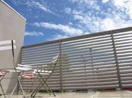 Enclose Your Patio With Louvre Blade Balcony Screen By Bayside Privacy Screens Bayside Privacy Screens Louvre Bla Balcony Privacy Privacy Screen Privacy Panels