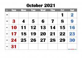 Printable October 2021 Calendar Free Calendar Printables Printable Calendar Template Free Printable Calendar Monthly