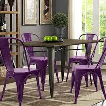 While you're browsing our trendy selection of lumisource purple dining room chairs, use our filter options to discover all the dining room chairs colors, sizes, materials, styles, and more we have to offer. Purple Kitchen Dining Chairs You Ll Love In 2021 Wayfair