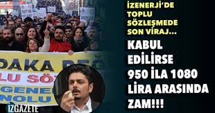 İzmir büyükşehir belediyesi şirketi i̇zenerji̇ bünyesindeki 5 bin 80 işçiyi kapsayan toplu iş sözleşmesi imzalandı. Iz Enerji De Toplu Sozlesme De Son Viraj