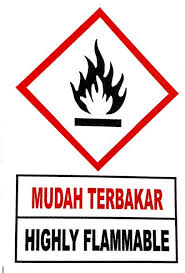 Guru besar ilmu kimia departemen kimia fakultas matematika dan ilmu pengetahuan alam wega mengatakan, alkohol juga memiliki sifat yang keras, mampu membakar kulit bila dipakai berlebih. Jual Sticker Safety Sign Mudah Terbakar Di Lapak Habib Jufri Bukalapak