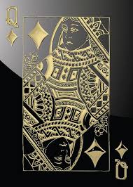 Check spelling or type a new query. Queen Of Diamonds In Gold On Black Greeting Card For Sale By Serge Averbukh