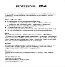 Free 7 Sample Professional Emails In Pdf