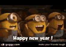Happy New Year Funny Animated Images Happy New Year Funny Cartoons Gifs Tenor